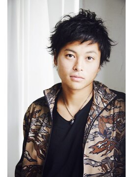 クレスト 草津店(CREST) マッシュツーブロックメンズパーママッシュウルフメンズカット