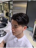 七三グレージュツーブロックベリーショートF