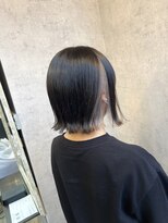 ノア ヘアデザイン 町田店(noa Hair Design) ぱつっとボブ×イヤリングカラー