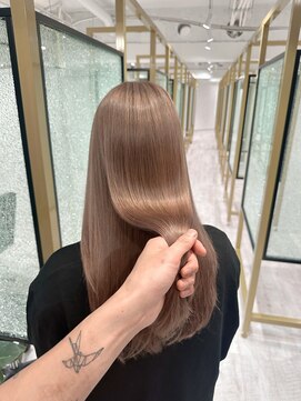 アンドリルム 梅田(&Lillme) 絹女ミルクティーベージュ