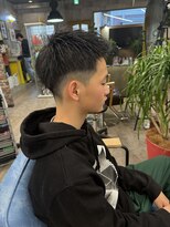 ルーナヘアー(LUNA hair)&nbsp;『京都 山科 ルーナヘアー』フェード×短髪　草木真一郎