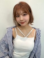 アンバー 池袋(amber)&nbsp;切りっぱなしボブ/美髪/ピンクブラウン[池袋駅]