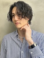 アリエッタ(aRietta)&nbsp;【aRietta大森】センターパート/黒髪パーマ/メンズパーマ/春ヘア