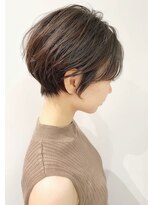 ジエクト アイロ(The Ect ilo)&nbsp;白髪ばかしハイライト くびれショートボブ ココアブラウン