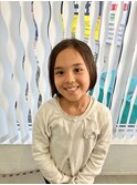 キッズ前髪長めボブ