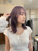 スイート ヘアデザイン(Suite HAIR DESIGN)&nbsp;【顔周りカットSayaka】色落ちまで可愛い！オススメラベンダー