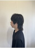 韓国ウルフカット　チューニングパーマ