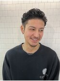 men'sオールバックパーマ＠水田