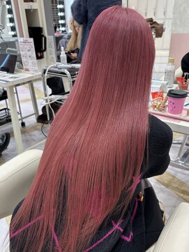 リー 梅田(Lee) ブリーチ2回目安/ピンクカラー