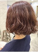 ナチュラルパーマボブ