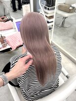 ブラウン(Brown)&nbsp;ブリーチ2回でできるピンクベージュ