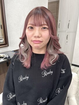 ベルヘアーデザイン 堺東(Belle hair Design) インナーカラー/イヤリングカラー/ハイトーン/レイヤー/堺東