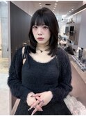 イメチェン外ハネボブ美髪ワイドバング/レイヤーカット顔周り