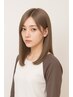 【脱☆白髪染め】　カット+ケアブリーチ+オンカラー+TR