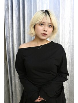 ステップボーンカット トーキョー(STEP BONE CUT TOKYO) 【ステップボーンカット】ボブ/レイヤーボブ/ホワイトブロンド