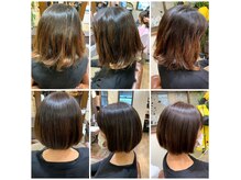 “髪の毛１本１本を美しく”こだわっっております。