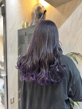 ヴァイス 渋谷店(VAICE) ダークラベンダー/裾カラー/バイオレット