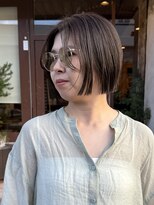 マッシュ アドベ 八戸ノ里(MASHU ADOBE) 艶感☆落ち着けベージュとミニボブ