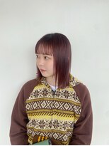 シェル 津山の手店(shel)&nbsp;パツッとチェリーレットカラー