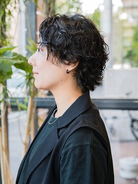 ヘアークラフト(Hair Craft) ウルフパーマ×レイヤーカット【岡山/問屋町】暗髪パーマ