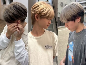 ヨハク メンズ 大阪梅田中崎町(yohaku メンズ)の写真/【中崎町3分】カラーを楽しみたい方におすすめ！雰囲気作りが抜群に上手いメンズサロン[yoahku]