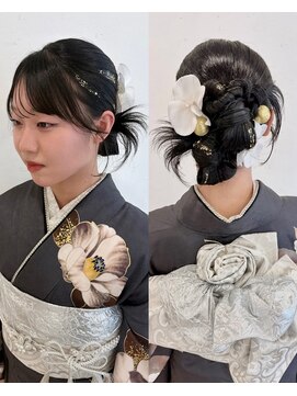 ディティカ ティア(Dityca tia) 成人式卒業式個性派カチモリ【Shiraha】