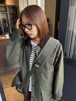 オリ(oli) ぷつっとボブ×オレンジベージュ