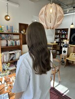 ポートヘアサロン(PORT HAIR SALON)&nbsp;ブリーチなしダブルカラーでオリーブグレージュ