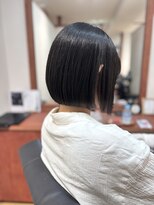 ゼンドット キョウト(Zen. kyoto) 【髪質改善】ナチュラル縮毛矯正/ボブ/ショートボブ/黒髪/艶髪