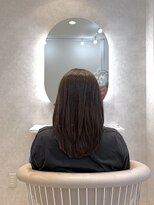リノサロンプリヴェ 船橋(Lino salon prive)&nbsp;ミディアム×ストレート×船橋×塚田×白髪染め