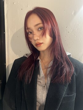 エルノア(elnoa) ブリーチなしで楽しむ深みボルドーカラー