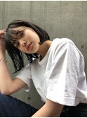 外ハネボブ/アッシュブラウン/ネオウルフ/デザインカラー