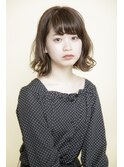 切りっぱなしボブ/エアリーロング/美髪/ピンクブラウン/秋葉原