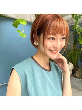 エコモ ヘアー(E Komo hair) ミニボブ/オレンジベージュ