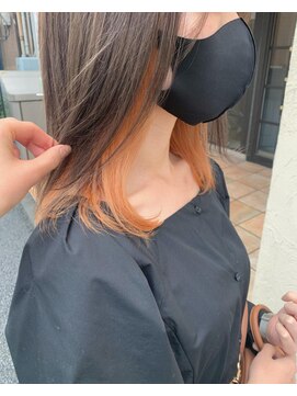 リベルテ(Liberte) インナーカラー＊透け感オレンジ