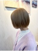 ハイトーンショートボブ♪ミルクティーベージュ☆
