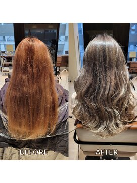 アフロート ギンザ(AFLOAT GINZA) ブリーチなしミルクティーカラーa10