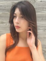 ロンドプランタン 恵比寿(Lond Printemps)&nbsp;韓国風かき上げ前髪ウェーブ巻きロングヘア