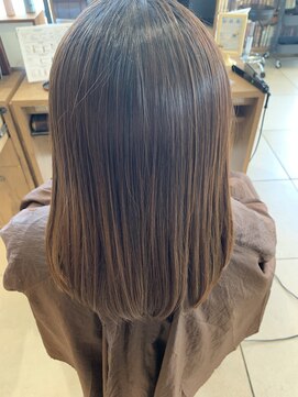 アース 福岡天神赤坂店(HAIR & MAKE EARTH) 【髪質改善】艶髪大人女子プレミアムストレート