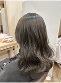 【bel.高野】グレージュカラー/シルキーベージュ/斜めバング