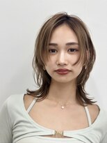 ミンクスリッカ 表参道(MINX RICCa)&nbsp;くびれ小顔ウルフ/インナーグレージュ