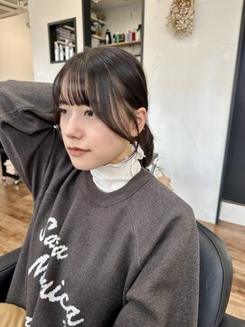 アリスバイアフロート 自由が丘(ALICe by AFLOAT) おくれ毛カット/ぱっつん前髪／シースルーバング