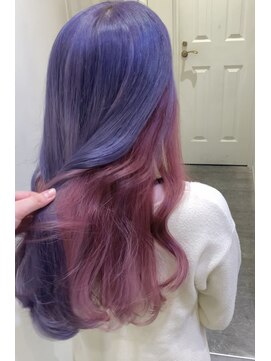 コル(CoL) パープルとピンクのインナーカラー