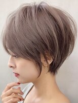 ラフ 新宿(Laff)&nbsp;似合わせカットショートボブブリーチカラーミルクティーアッシュ