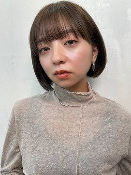 エクラート ギンザ 銀座店(ECLART GINZA) ミニボブ×オリーブベージュ/髪質改善