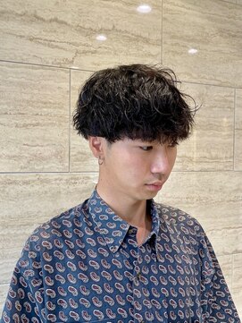 フェイス 大船(FACE) 緩め波巻きスパイラルパーマメンズツーブロック