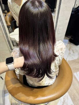 ロンドローズ 名古屋(Lond damaskRose) ブリーチ 学割 オリーブベージュ レイヤーカット リタッチ　885