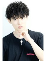 リップス レイ ギンザ(LIPPS Ray GINZA)&nbsp;無造作ソフトツイストツーブロック刈り上げマッシュ