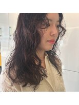 ジェムバイアルテフィーチェ(gem by artefice)&nbsp;ゆるふわパーマ×チェリーブラウン