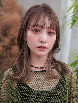 ギークス(GEEKS) 【GEEKS渋谷】伸ばしかけロング/冬カラー/ウルフカット/20代30代